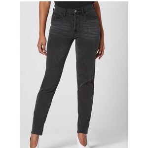 DSTLD Mom Jeans 28x28‎ Black Wash High Rise Denim Slim Fit